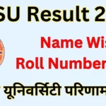 MGSU Result 2025 name wise